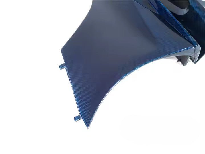 Bas de caisse Jupes pour McLaren MP4 12-C et 650S 2011 - 2017 Style CF 675LT (6 pcs) en fibre de carbone bleu - MS accessoires Auto
