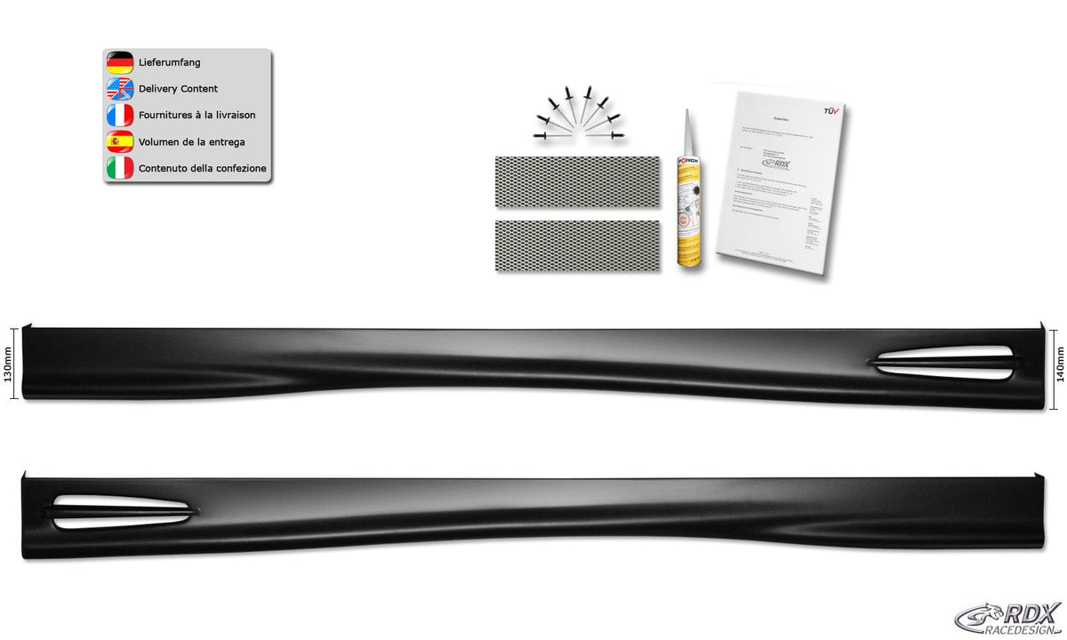 Bas de caisse RDX pour HYUNDAI Coupé (GK) 02 - 09 "GT4" - MS accessoires Auto