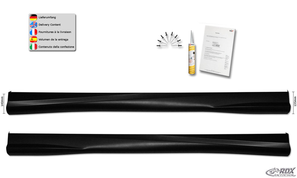 Bas de caisse RDX pour TOYOTA Auris E150 (2007-2012) "Turbo" - MS accessoires Auto
