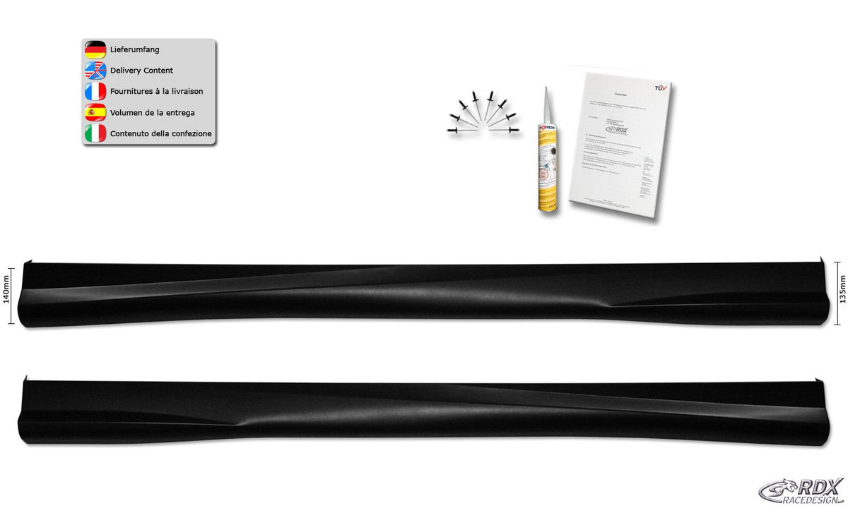 Bas de caisse RDX pour TOYOTA Auris E150 (2007-2012) "Turbo" - MS accessoires Auto