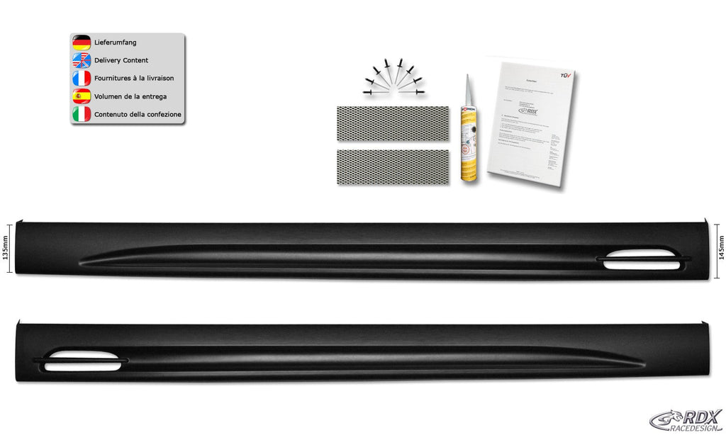 Bas de caisse RDX pour TOYOTA Auris E180 -2015 "GT-Race" - MS accessoires Auto
