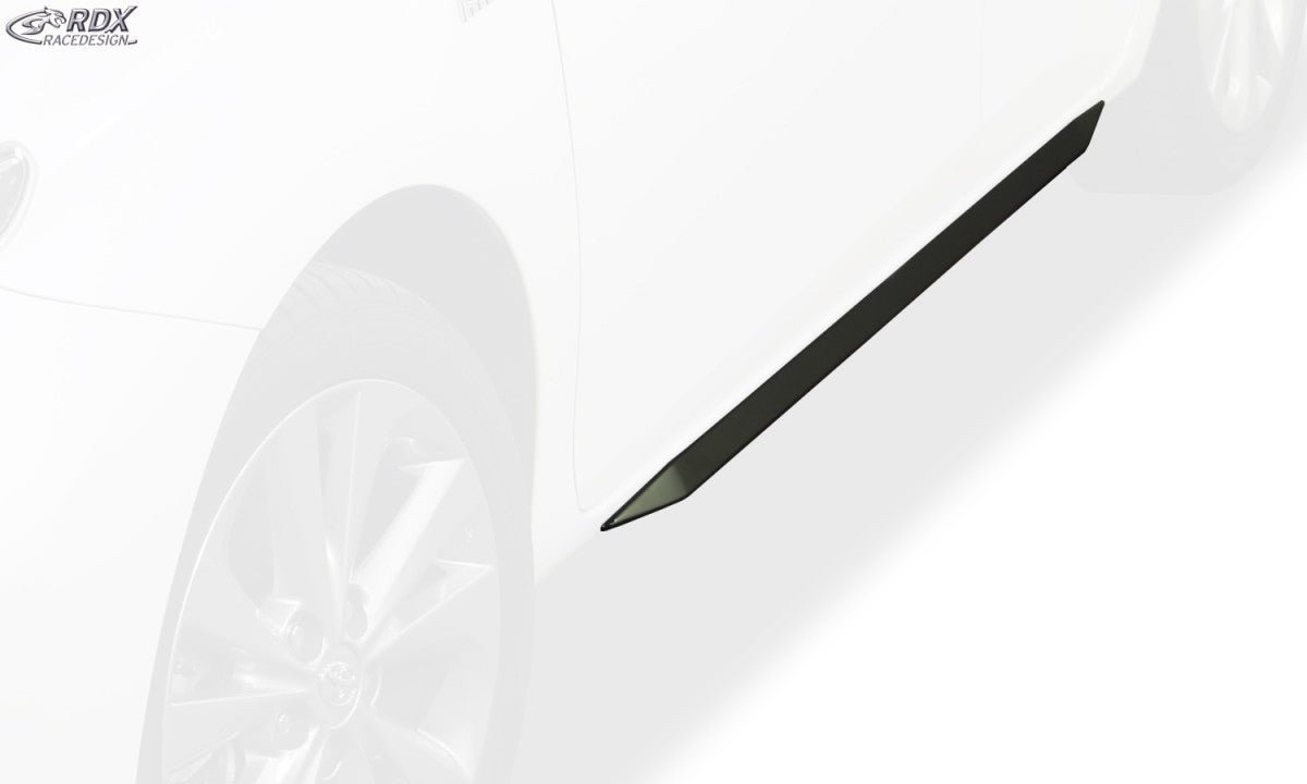 Rajout de bas de caisse RDX pour TOYOTA Auris E180 -2015 "Slim" Noir brillant - MS accessoires Auto