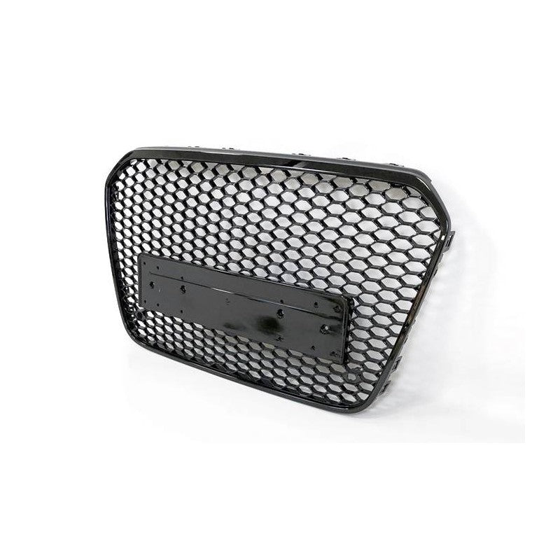 Grille de calandre pour Audi A6 11-15 C7 Look RS6 Noire - MS accessoires Auto