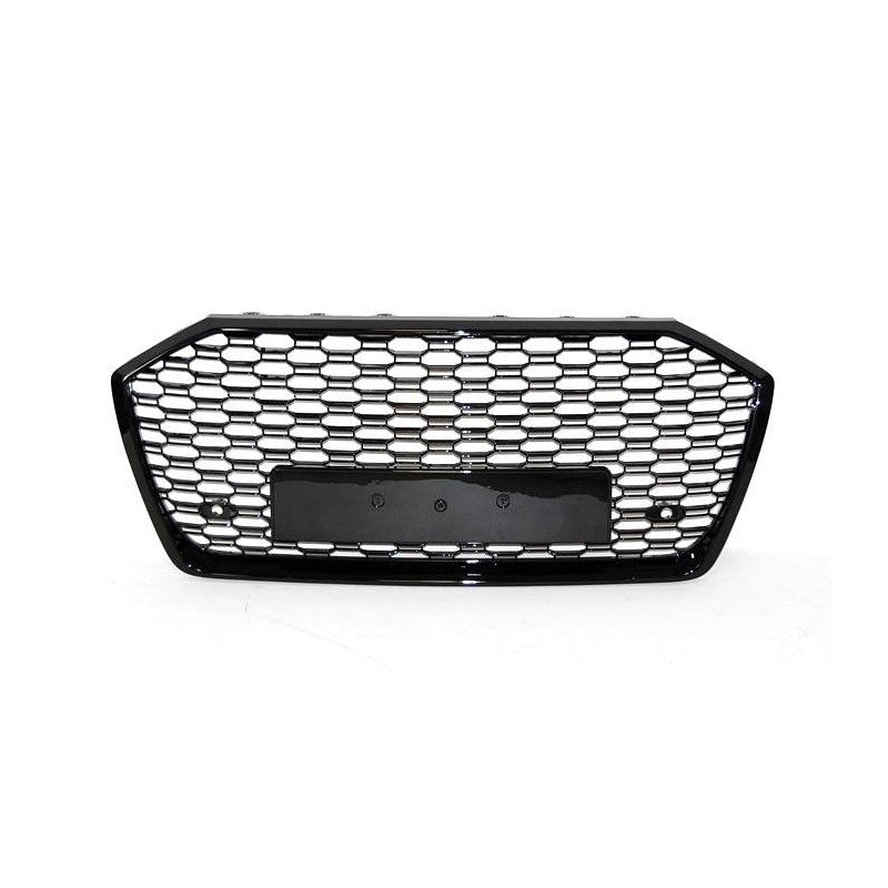 Calandre avant pour AUDI A6 2020 Look RS6 Noire - MS accessoires Auto