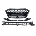 Calandre Avant pour Audi A3 2021+ Look RS3 Black - MS accessoires Auto