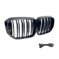 Calandre Avant pour BMW G05 X5 LCI LED Noire Brillante / chromée - MS accessoires Auto