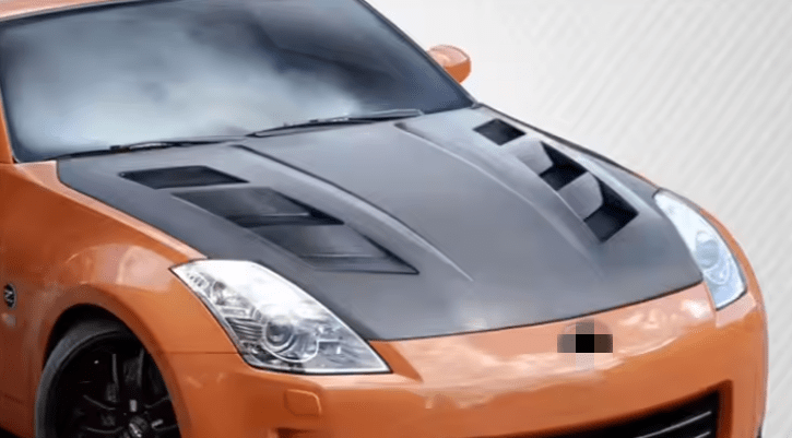 Capot de Style AMS Superleggera en Carbone Nissan 350Z Z33 de 2003 à 2009 - MS accessoires Auto