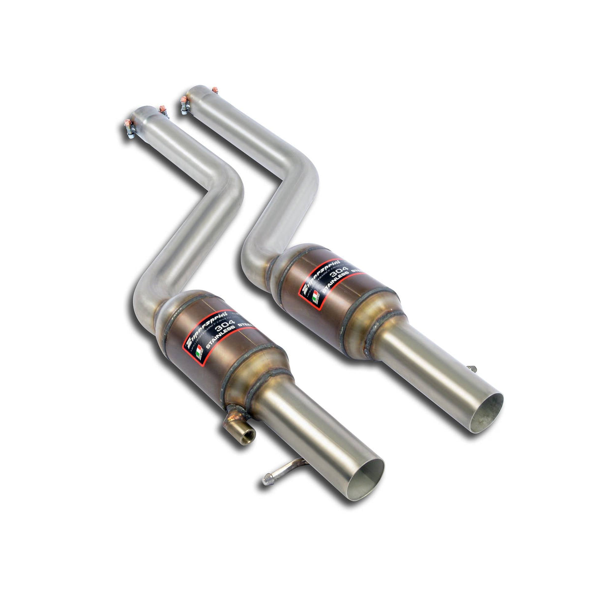 Catalyseurs métalliques Droit - Gauche + "X-Pipe" Supersprint pour BMW E46 - Tous les modèles (Pour conversion moteur N51 / N52 / N52N / N53) - MS accessoires Auto