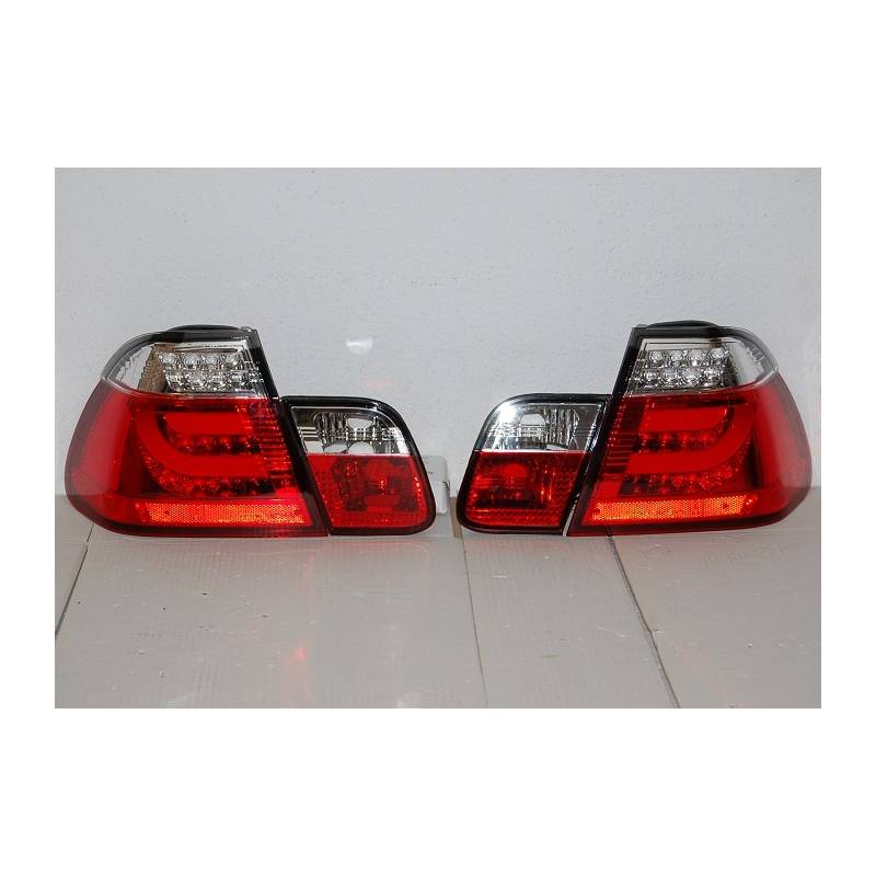 Feux Arrières Cardna BMW E46 4 Portes 2002-2005 Red Lightbar - MS accessoires Auto