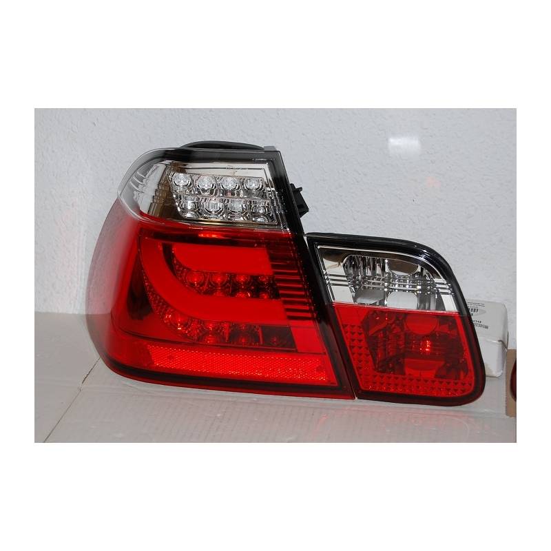 Feux Arrières Cardna BMW E46 4 Portes 2002-2005 Red Lightbar - MS accessoires Auto