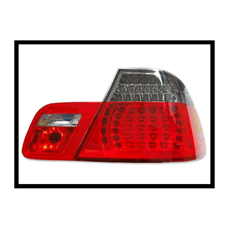 Jeu de Feux Arrières BMW E46 Coupe, '99-02 Rouge Fumé. - MS accessoires Auto
