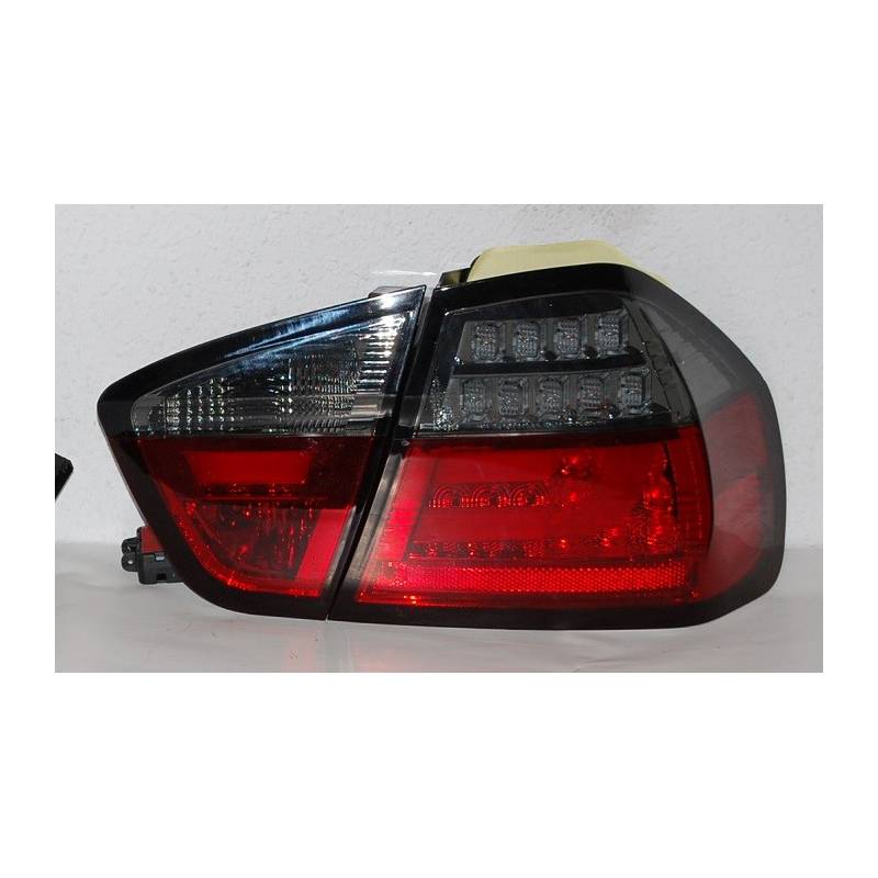Jeu de Feux Arrières Cardna BMW E90 05 Lightbar Led Rouge/Fumé - MS accessoires Auto