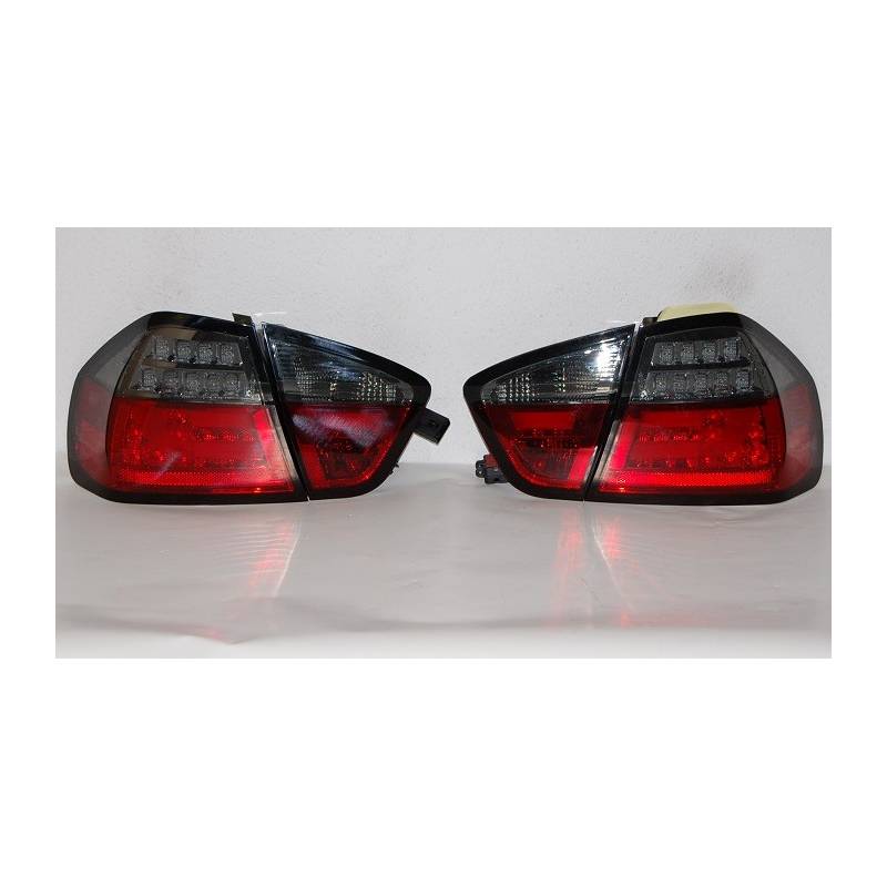 Jeu de Feux Arrières Cardna BMW E90 05 Lightbar Led Rouge/Fumé - MS accessoires Auto