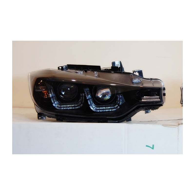 Jeu de Phare Avant BMW F30 / F31 Noir - MS accessoires Auto