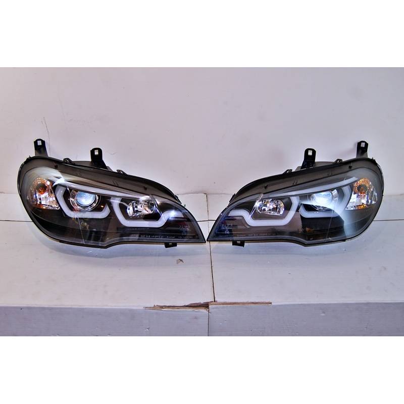 Jeu de Phare Avant Lumière De Jour BMW X5 E70 07-13 Black - MS accessoires Auto