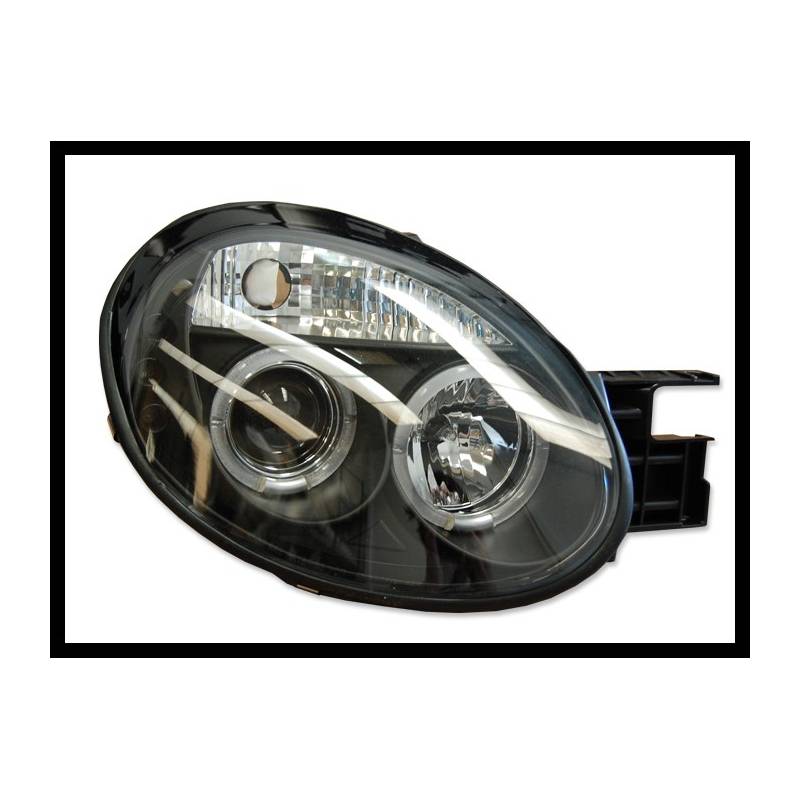 Jeu de Phare Avant Yeux D'Ange Chrysler Neon '05 3P. Noir - MS accessoires Auto