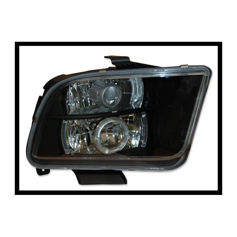 Jeu de Phare Avant Yeux D'Ange Ford Mustang '05 Noir - MS accessoires Auto