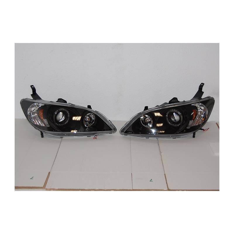 Jeu de Phare Avant Yeux D'Ange Honda Civic '04 4P. - MS accessoires Auto