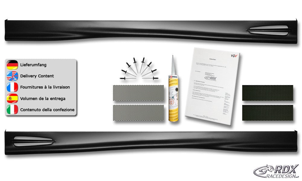 Jupes latérales RDX pour TOYOTA Avensis (T25) 2003-2009 "GT4" - MS accessoires Auto