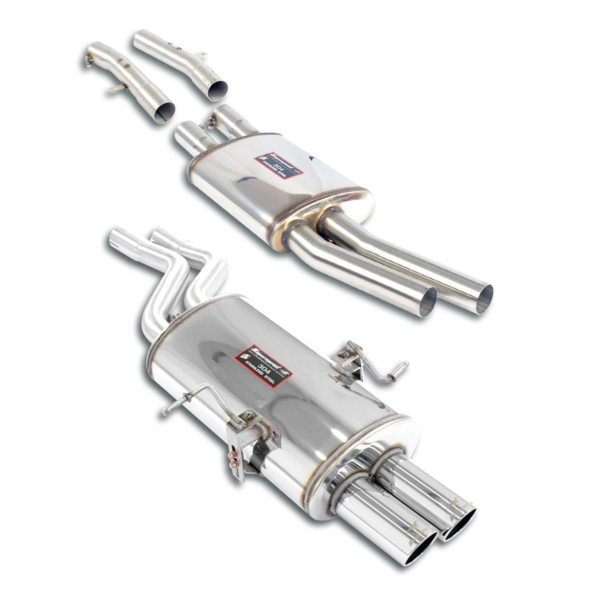 Ligne d'échappement Touring package Avec homologation CEE Supersprint pour BMW E46 320i (2.2i) (Berline - Break) ' 01 -> - MS accessoires Auto