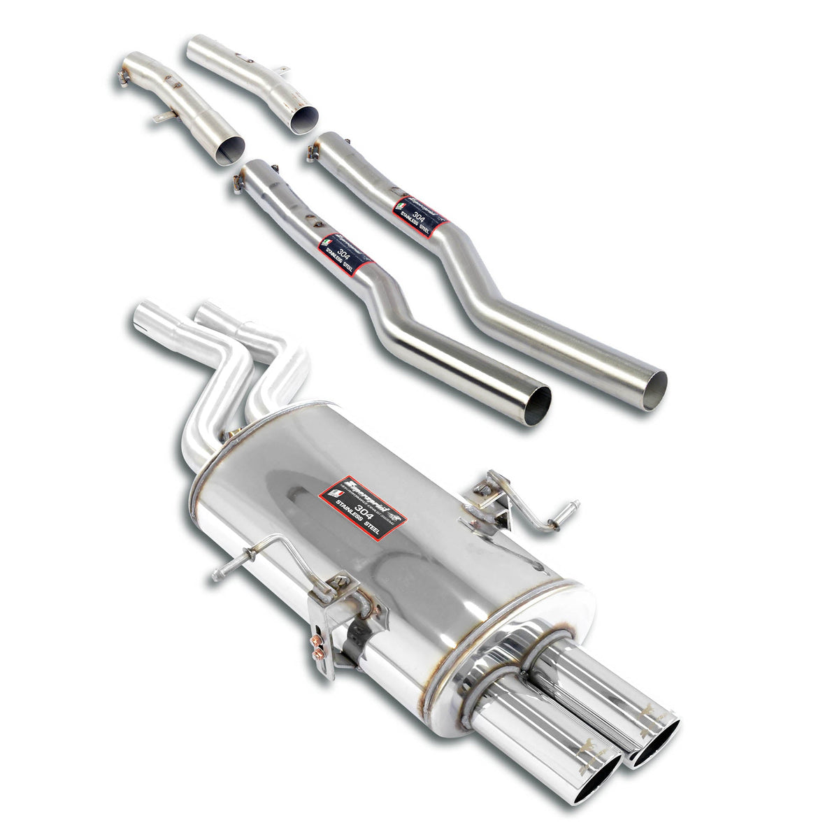 Ligne d'échappement Touring Plus package Supersprint pour BMW E46 320i (2.2i) (Berline - Break) ' 01 -> - MS accessoires Auto