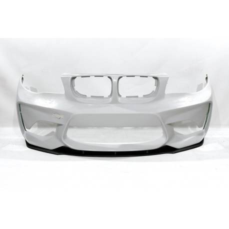 Pare Chocs Avant avec lame BMW Serie 1 E87/ E81/E82/E83 Look M2 Deflecteur - MS accessoires Auto