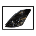 2 Phares Avant pour Nissan 350Z Z33 2003 - 2005 fond Noir - MS accessoires Auto