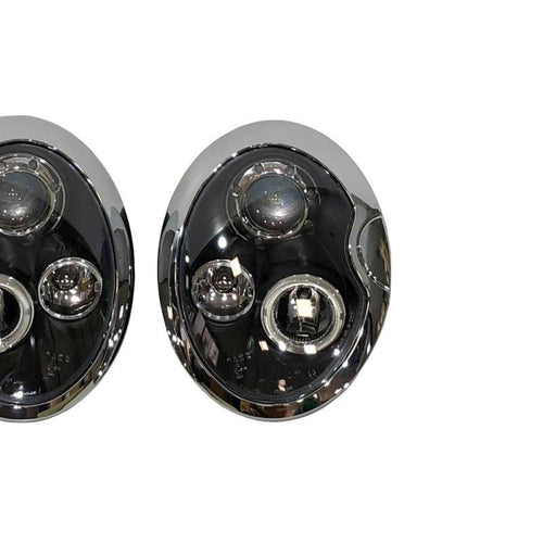 2 Phares Avant Yeux D'Ange pour Mini Cooper R50 / R52 / R53 '01/'05 fond Noir - MS accessoires Auto