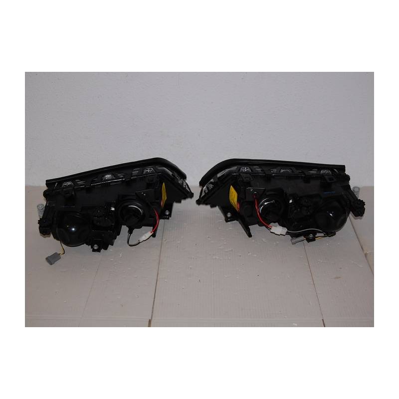 Set De Phares Avant Angel Eyes BMW E46 2002-2005 4-Porte Noir - MS accessoires Auto